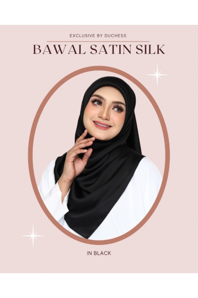 BAWAL SATIN SILK - BLACK